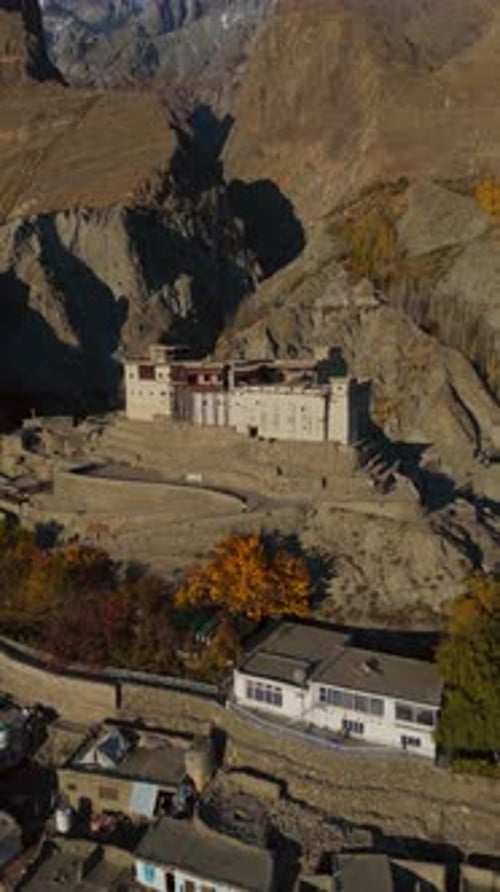 Vue aérienne du fort de Baltit, au Pakistan.