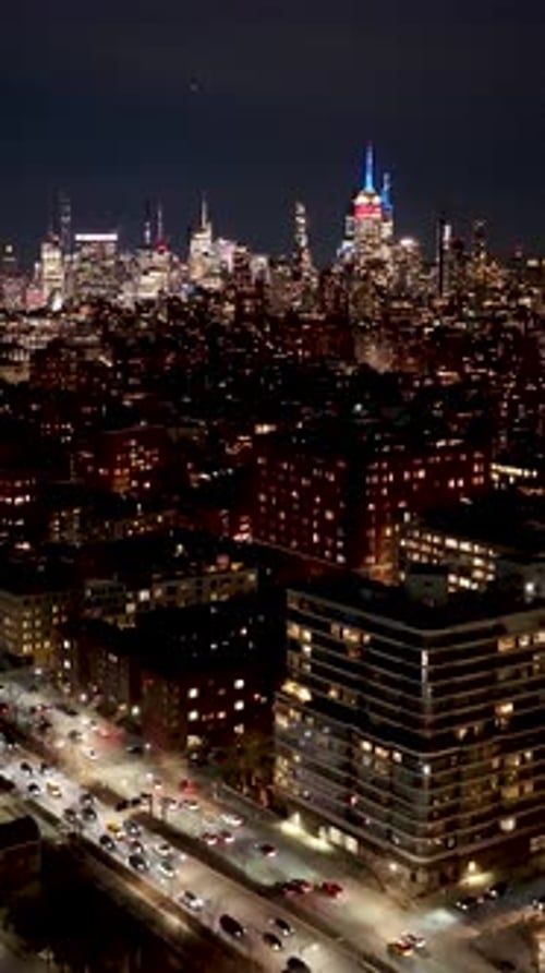 New York Skyline At Manhattan In New York United States.