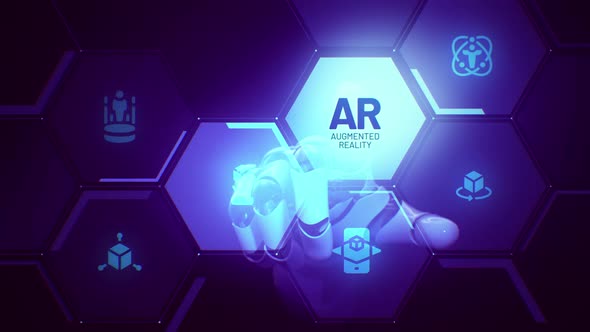 Augmented Reality touch screen animation, Backgrounds Motion Graphics ...