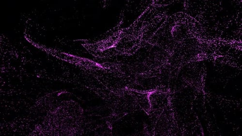 Fluxo de partículas rosa