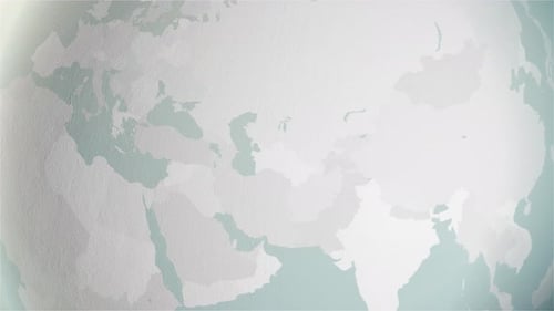 Digital Globe Animation Highlighting Hungary