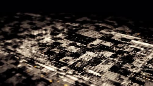 Futuristic Matrix Data Simulation HUD Background 16