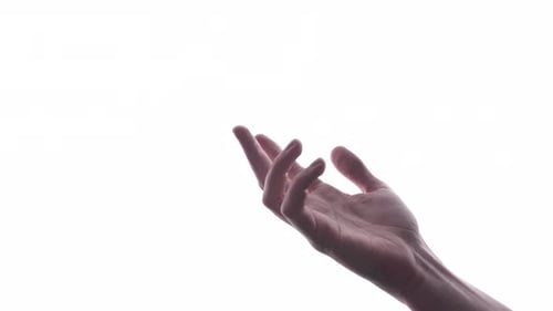Hands Reaching to Touch in Affectionate Relationship