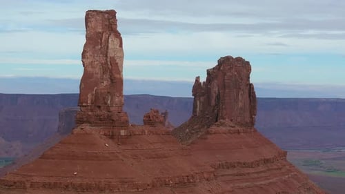 Breathtaking View of Castle Valley Towers in Moab's Majestic Landscape