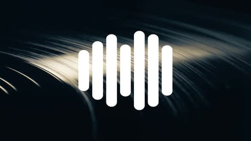 Vinyl Plate and Sound Waveform