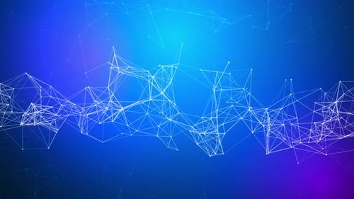 Blue Plexus Technology Network Background Loop V4