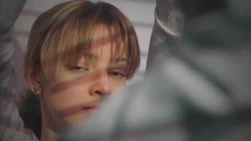 Young Woman Dancing at Party