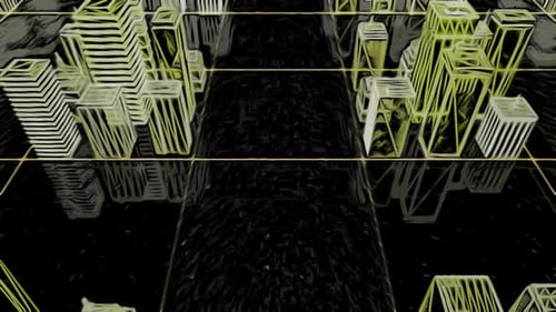 Visualización de edificios y calles de una ciudad