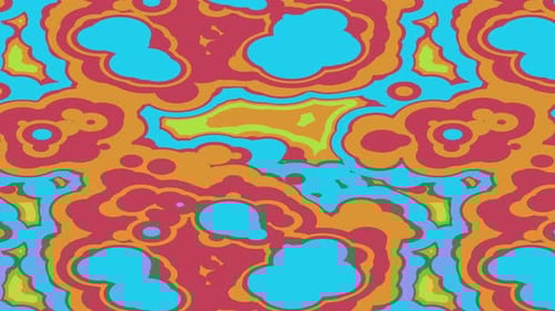 Abstract Fluid Colorful Organic Blob Pattern