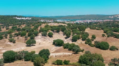 Ancienne ville de Teos - Images de la vieille ville de Teos prises par Drone en 4K