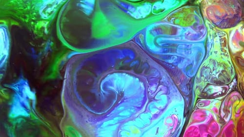 Abstract Paint Spreads And Swirling Texture 312