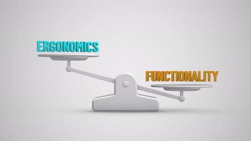 Ergonomie et fonctionnalité : balance, échelle, animation en boucle