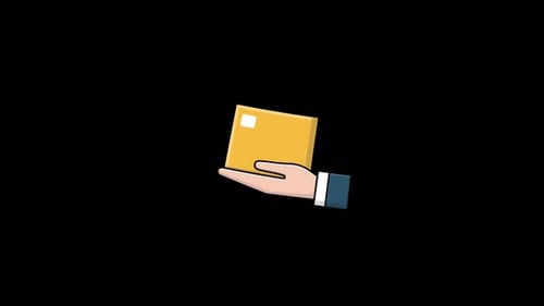 Animated Parcel Receiving Concept Video - Transparent