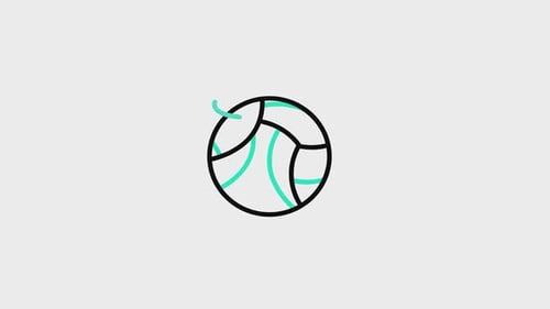 Icône animée de ballon de plage V2