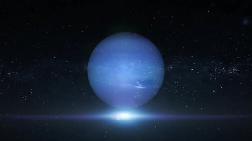 Neptune Planet animated. 2899