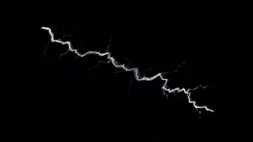 Animated Glitch Lightning Strike Effect