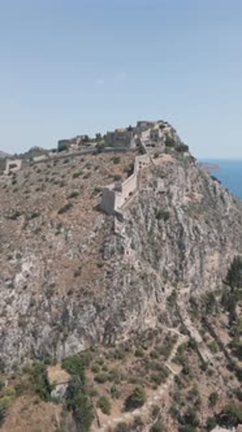 Fortification vénitienne de Mohemvasia, au sud du Péloponnèse, Grèce