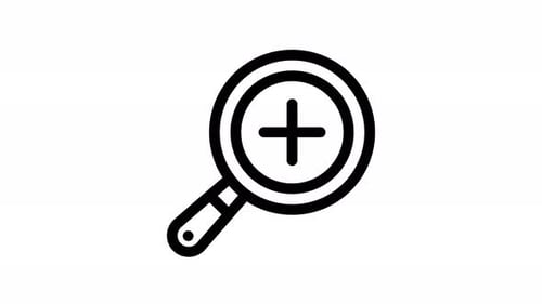 Animated Zoom In Search Magnifying Glass Icon