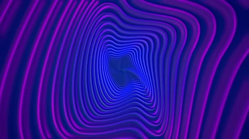Abstract Neon Fluid Tunnel Motion Background Loop