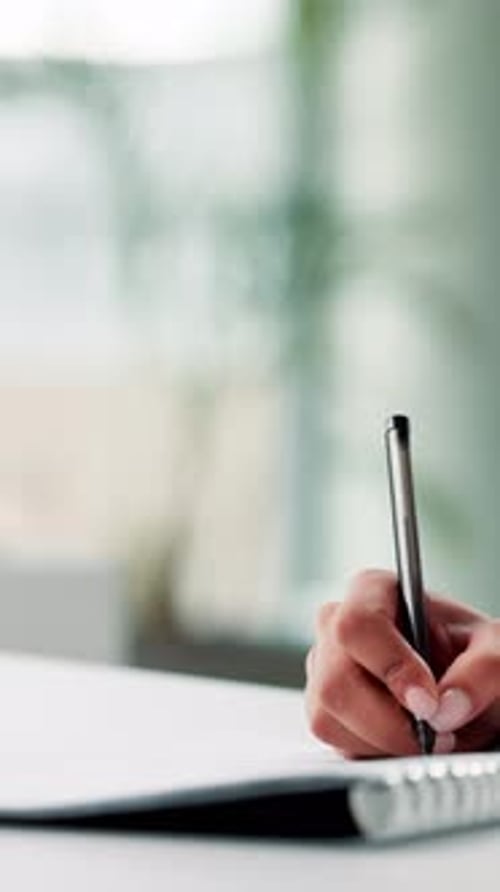 Handshake, document and signature at office with contract, hiring or onboarding process at HR