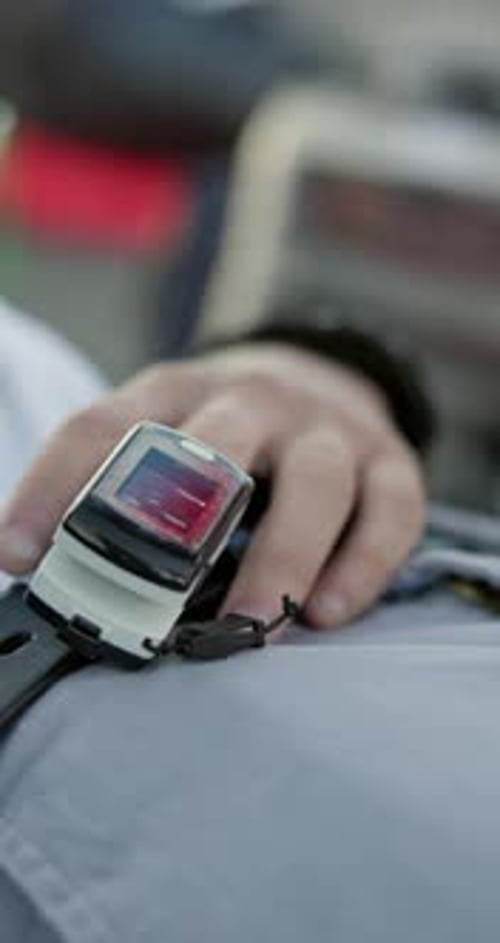 Closeup, hand and oximeter for patient in hospital for healthcare, pulse monitor and check