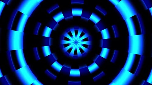 Motion Blue Tunnel Animation Background
