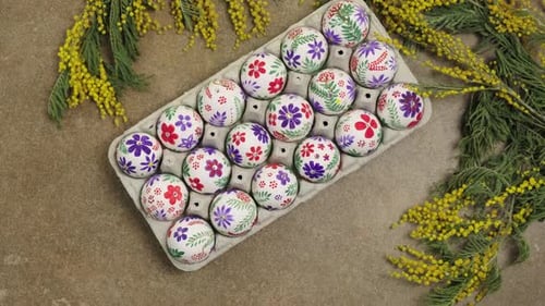 Easter egg is traditional symbol for religious holiday