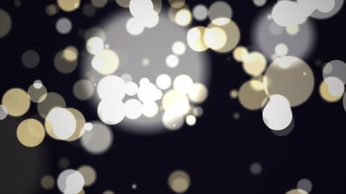 Golden Bokeh Lights Particle Shimmer Background