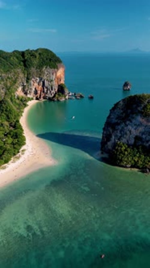 Discover the Breathtaking Beauty of Krabis Hidden Beach in Thailand During a Sunny Day