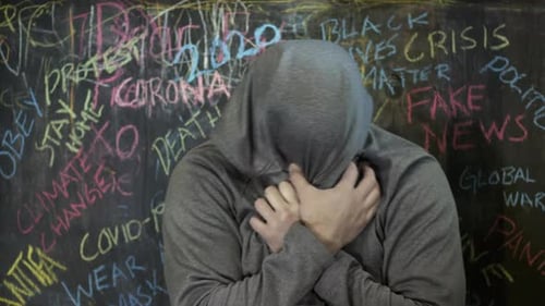 Personne triste souffrant de dépression et d'abstinence sociale, concept de santé mentale