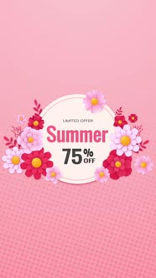 Summer Sale 75% Vertical