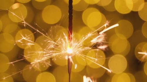 Festliches Feuerwerk in Bengalen brennt und funkelt Das neue Jahr mit einer Wunderkerze begrüßen