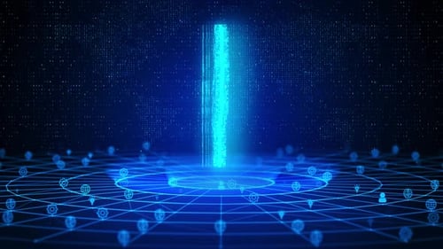 Automation Text Future Digital Technology Ai Cyber Space Deep Learning Background