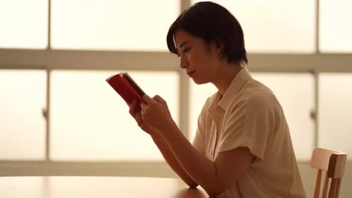 woman reading
