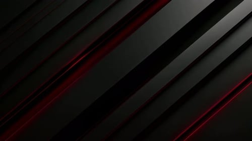Modern Abstract Background with Red Glowing Diagonal Stripes