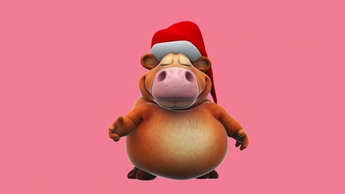 Fun 3D cartoon cow (with alpha channel included)