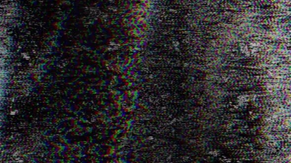 Digital Glitch Transition Overlay with Corrupted Signal Effect ...