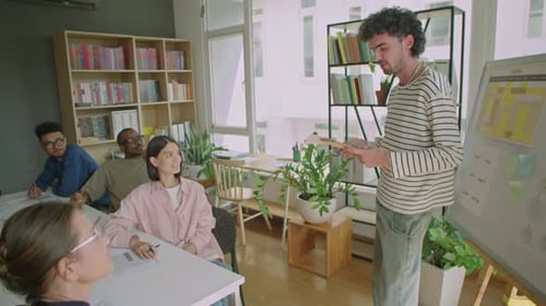 Corporate Presentation in an Office Workplace