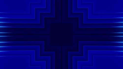 Blue Abstract Flow Loop 5