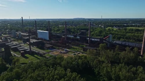 Vista aérea de Kokerei Zollverein em Essen, Alemanha