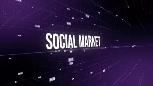 Animierter Erdhintergrund für soziale Märkte