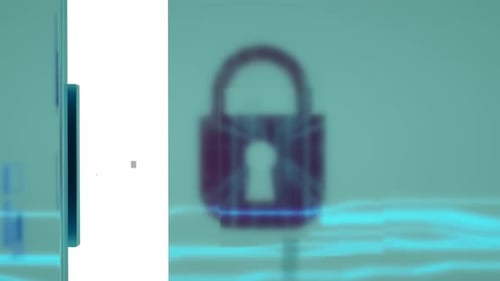 Vidéo animée 4K 3D sur les informations sur les verrous de sécurité