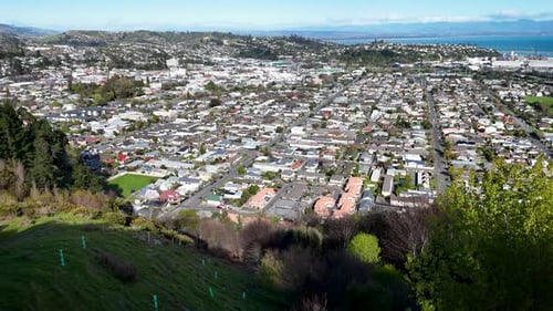 Luftaufnahme von Nelson City, Neuseeland.