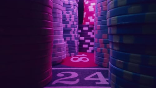 Fichas de luxo do Royal Casino para vencedor de jogos de azar e conceito de aposta