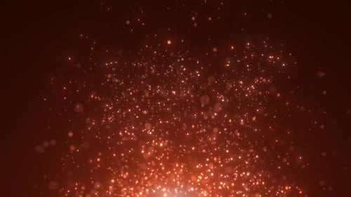 Rising Glowing Particles Loop
