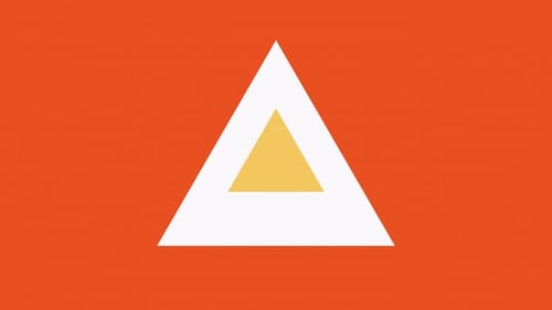 Clean Geometric Triangle Logo Reveal Intro Animation