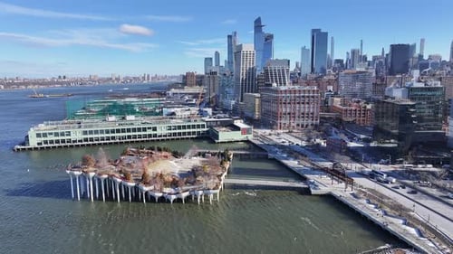 Pier 57 At Manhattan In New York United States.