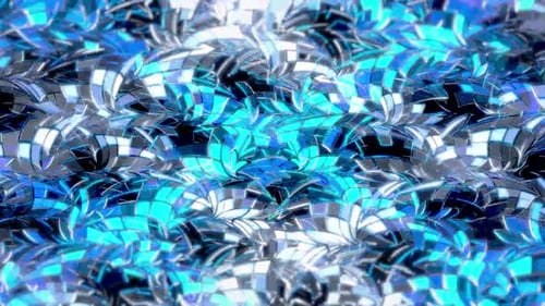 Abstract Cracked Mirror Stained Glass Window. 4 K