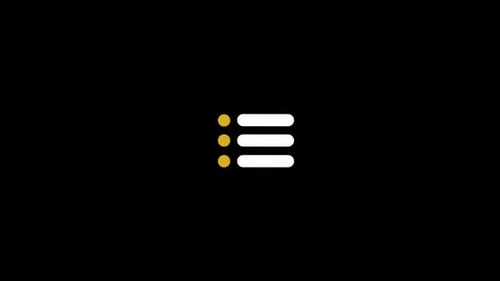 List Bullet Points symbol icon animation video