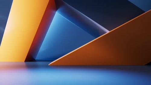 Dynamic Abstract Geometric Shapes Background Loop